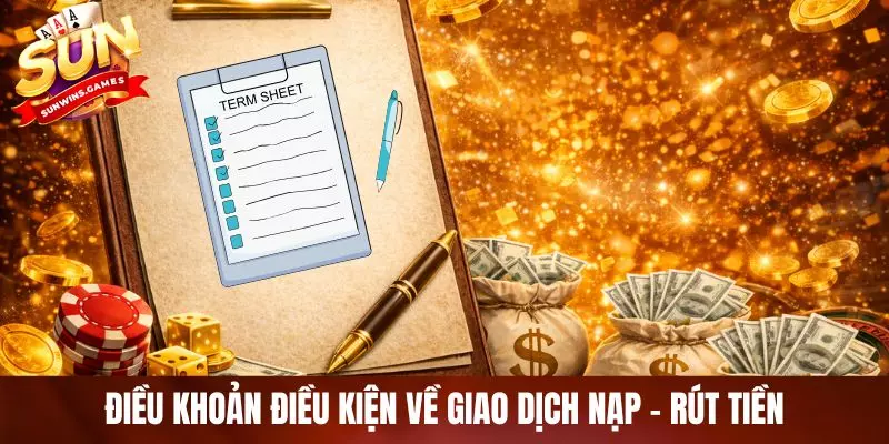 Điều khoản điều kiện về giao dịch nạp - rút tiền