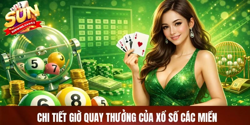 Chi tiết giờ quay thưởng của xổ số các miền