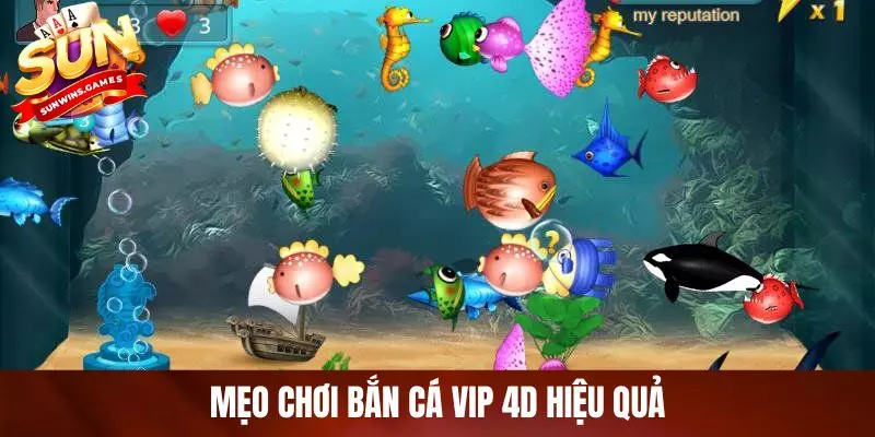 Mẹo chơi bắn cá VIP 4D hiệu quả