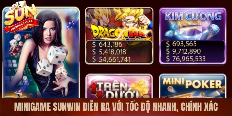 Minigame SUNWIN diễn ra với tốc độ nhanh, chính xác