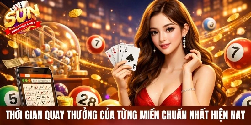 Thời gian quay thưởng của từng miền chuẩn nhất hiện nay