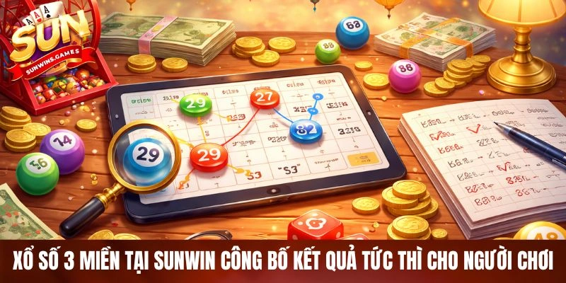 Xổ số 3 miền tại SUNWIN công bố kết quả tức thì cho người chơi